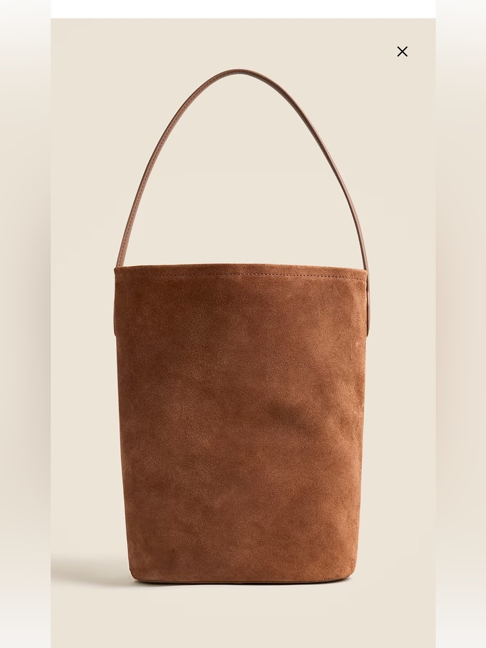 Jcrew Berkeley Bucket Bag in Suede & Leather